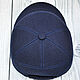 Men's baseball cap, made of cashmere, in dark blue!. Baseball caps. SHOES&BAGS. My Livemaster. Фото №4