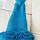 Заказать Плед вязаный хвост русалки для детей и взрослых. Vita_knit. Ярмарка Мастеров. . Пледы Фото №3