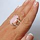 Кольцо с розовым опалом "Грезы". Кольца. Newstylejewelry. Ярмарка Мастеров.  Фото №6