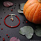 Браслет из сердолика "Pumpkin. Тыква". Браслет из бусин. STONE MAGIC Украшения Ольга. Ярмарка Мастеров.  Фото №4
