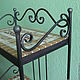 Order The shelves are wrought iron with mosaic shelves, 'the Goddess dike'. Marjana. Livemaster. . Shelving Фото №3
