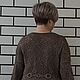 Вязаное платье  вискоза молочный шоколад длинное  Иллюзия. Платья. Вязаная одежда на заказ от Ольги. Ярмарка Мастеров.  Фото №11