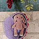 Зайка Розочка. Амигуруми куклы и игрушки. Тепло в ладошках. Интернет-магазин Ярмарка Мастеров.  Фото №2