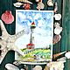  Маяк, акварель. Картины. Ковалевская Ангелина (картины). Интернет-магазин Ярмарка Мастеров.  Фото №2