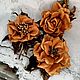 Copy of Copy of Flower from leather brooch peony. Brooches. silkjardin (silkjardin). Online shopping on My Livemaster.  Фото №2