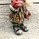  Гном Прошка с воронёнком. Елочные игрушки. Елена Шевякова (Puppet-mom). Ярмарка Мастеров.  Фото №6