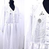 Одежда handmade. Livemaster - original item dresses: Summer dress made of cotton sewing. Handmade.