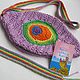 POUCH FOR the ROSARY 'Peacock feather' japa-mantra knitted, Baggie, Moscow,  Фото №1
