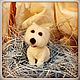 West white Terrier. Stuffed Toys. strand of wool. Online shopping on My Livemaster.  Фото №2