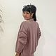 Пудровый вязаный кардиган с пуговицами. Кардиганы. Knitwear by Elena Doroshina. Ярмарка Мастеров.  Фото №4