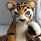 felt toy: Tiger. symbol of the year. Felted Toy. colorlight (colorlight). My Livemaster. Фото №6