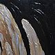Диптих для интерьера гостиной золотые перья на черном. Картины. Картины художника  Ларисы Чигириной (larisa-chigirina). Ярмарка Мастеров.  Фото №5