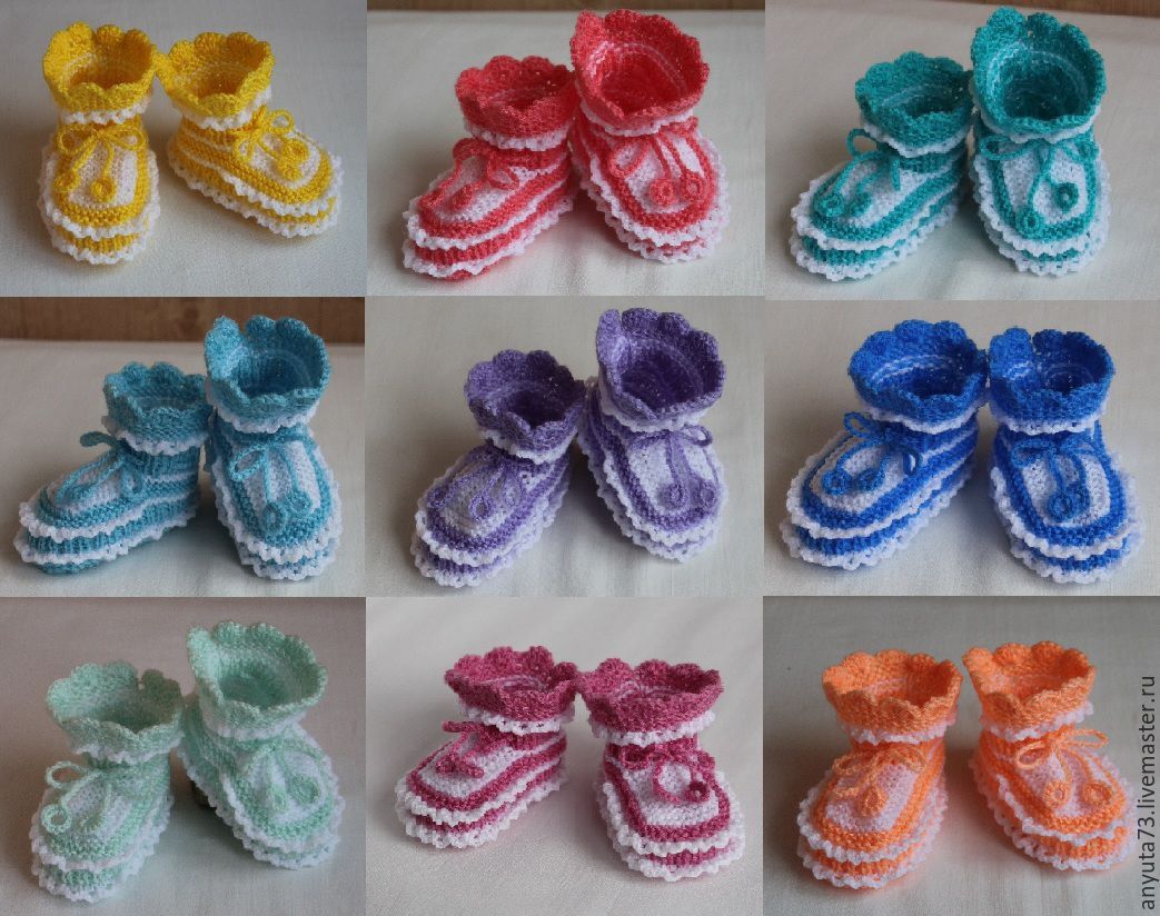 Booties  (0-3 months), Babys bootees, Moscow,  Фото №1