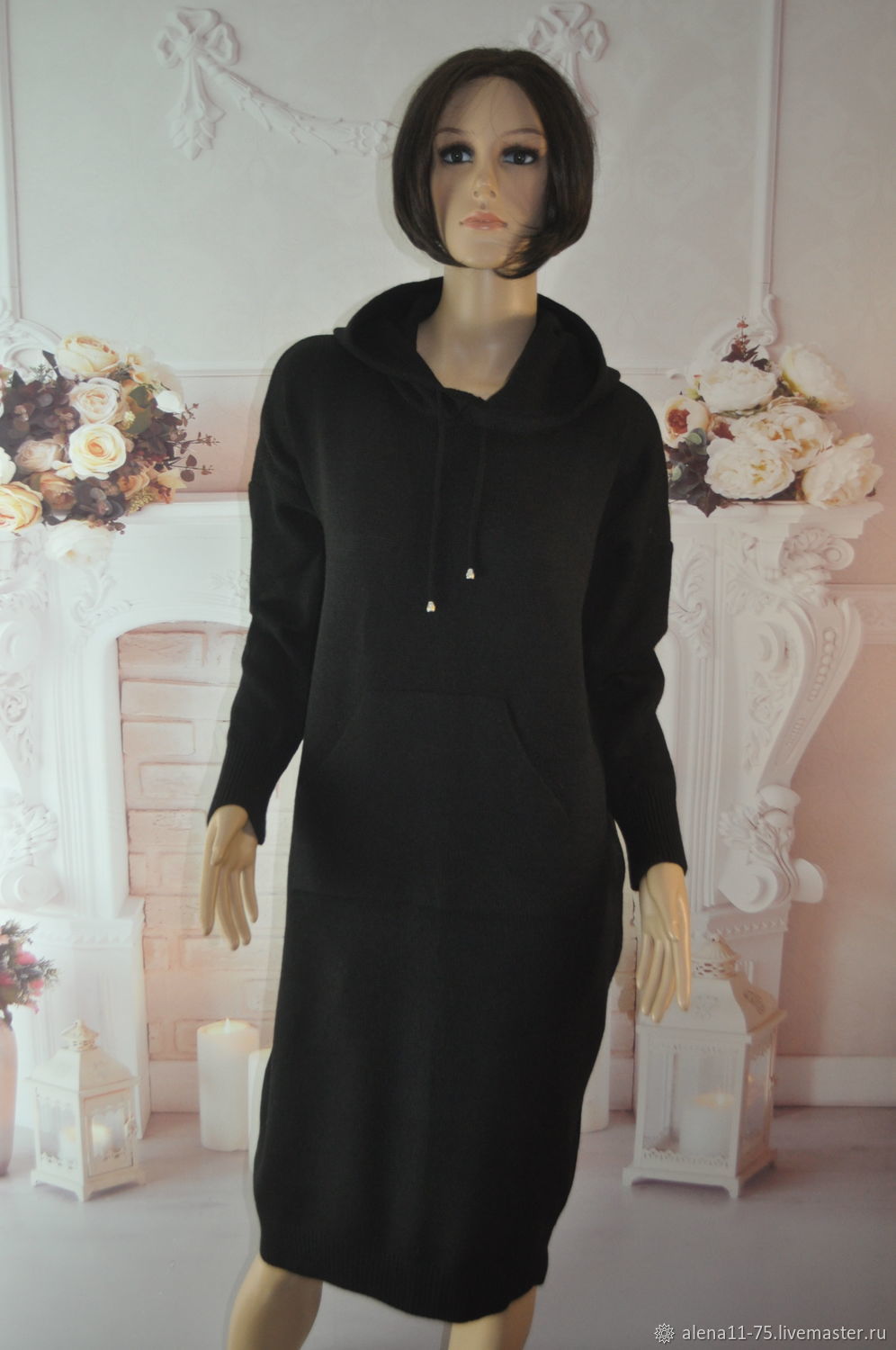 Hoodie dress,half-wool,50-52p,54-56p, Dresses, Lipetsk,  Фото №1