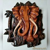 Для дома и интерьера handmade. Livemaster - original item a.: Elefante Indio de madera tallada. Handmade.