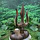 Уценка! Подсвечники алтарные: Трезубец. Соно с аметистом. Подсвечники. Shamanic-staff. Ярмарка Мастеров.  Фото №7