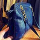 Винтаж:  Сумка из синей кожи Bally of Switzerland. Сумки винтажные. Chic bags. Ярмарка Мастеров.  Фото №7