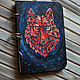 Order Notepad A4 "Red wolf". EVAG vyzhiganie i zhivopis po derevu. Livemaster. . Notebooks Фото №3