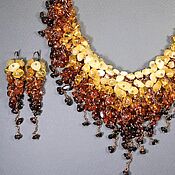 Украшения handmade. Livemaster - original item Amber Parfait Necklace and earrings made of natural amber. Handmade.