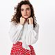Blusa blanca de Batista 'NUBE' en bruma, Blouses, Moscow,  Фото №1