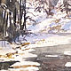 Order Watercolor painting 'WINTER FOREST.'. Senchilova Evgenia. Livemaster. . Pictures Фото №3