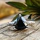 17P black diamond Ring 'Fairy of good' buy, Rings, Tolyatti,  Фото №1