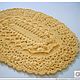 Oval handmade carpet knitted from a delicate cord, Carpets, Kabardinka,  Фото №1