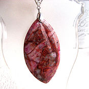 Украшения handmade. Livemaster - original item Marquis pendant made of lace agate. Handmade.