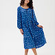 Платье "Lovely indigo". Платья. Bormalisa. Ярмарка Мастеров.  Фото №10