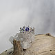 White gold ring with sapphire 'Melian'. Rings. Unusual Gemstone Jewelry. My Livemaster. Фото №6