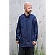 Рубашка мужская из конопляного денима Hemp Denim Draftsmens Shirt Blue, Рубашки мужские, Нижний Новгород,  Фото №1