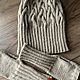 Комплект Шапка и митенки. Комплекты головных уборов. GS Needlework. Ярмарка Мастеров.  Фото №5