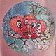 Embroidered blank picture loving hearts insert. Applications. materials for creative Anna Sintez. Online shopping on My Livemaster.  Фото №2