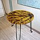 Кофейный столик из натурального янтаря и смолы, Столы, Омск,  Фото №1
