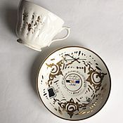 Винтаж: Золотые серьги с крупным жемчугом Арт Деко. Чехия, 1930 гг