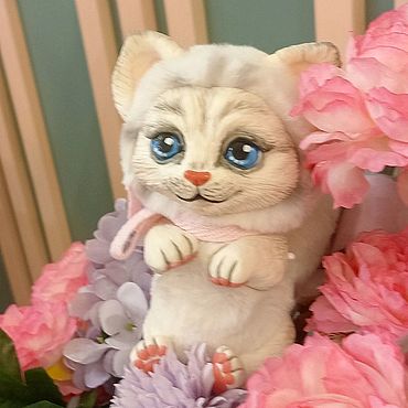 Куклы и игрушки ручной работы. Ярмарка Мастеров - ручная работа Котенок Лили. Серия Зоосад. Handmade.