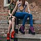 Эко- ботинки из шерсти Кудряшки. Ботинки. Eco Shoes by Julia Pizar. Ярмарка Мастеров.  Фото №5