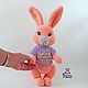 Toy plush Bunny Caramel knitted plush toy rabbit. Stuffed Toys. vyazunchiki-lz (vyazunchiki-lz). My Livemaster. Фото №4