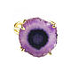 Lilac ring with quartz 'Flower' purple flower ring. Rings. Irina Moro. My Livemaster. Фото №6