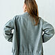 Bomber jacket made of coat wool Chicago gray women's jacket demi-season. Bombers. mozaika-rus. My Livemaster. Фото №4