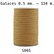Нить для кожи круглая вощеная, полистер Galaces 005 толщина 0.5 mm, Нитки, Белгород,  Фото №1
