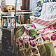 Лоскутное одеяло "Цветочное отражение"лоскутное покрывало. Одеяла. Столовое | Домашний | Текстиль. Ярмарка Мастеров.  Фото №6