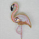 2 options brooches ' Flamingo'. Brooches. Designer clothes Natalya Limonelle. Online shopping on My Livemaster.  Фото №2