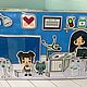 Альбом с игоами на липучках "Тока Бока/Toca Boca Школа". Кукольные домики. Lip-pip-igry-na-lipuchkah. Ярмарка Мастеров.  Фото №10