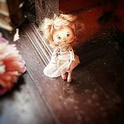 Кукла текстильная кукла-брошь коллекционная кукла интерьерная кукла
