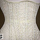 Прозрачный кружевной бельевой корсет беж. Корсеты. Shi Corset (Анна). Ярмарка Мастеров.  Фото №6