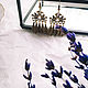 Pendientes moldeados ' par de palomas», Tassel earrings, Syktyvkar,  Фото №1