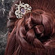 Шпилька для волос с камнем халцедон "Lavender". Шпилька. Del-moro. Ярмарка Мастеров.  Фото №5