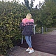 Шубка из ламы " Этюд в розово-серых тонах ". Шубы. Елена LORENZO одежда из меха и кожи. Ярмарка Мастеров.  Фото №6