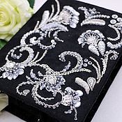 Сумки и аксессуары handmade. Livemaster - original item Floral couture handmade clutch Embroidered black bag Dolce floral bag. Handmade.